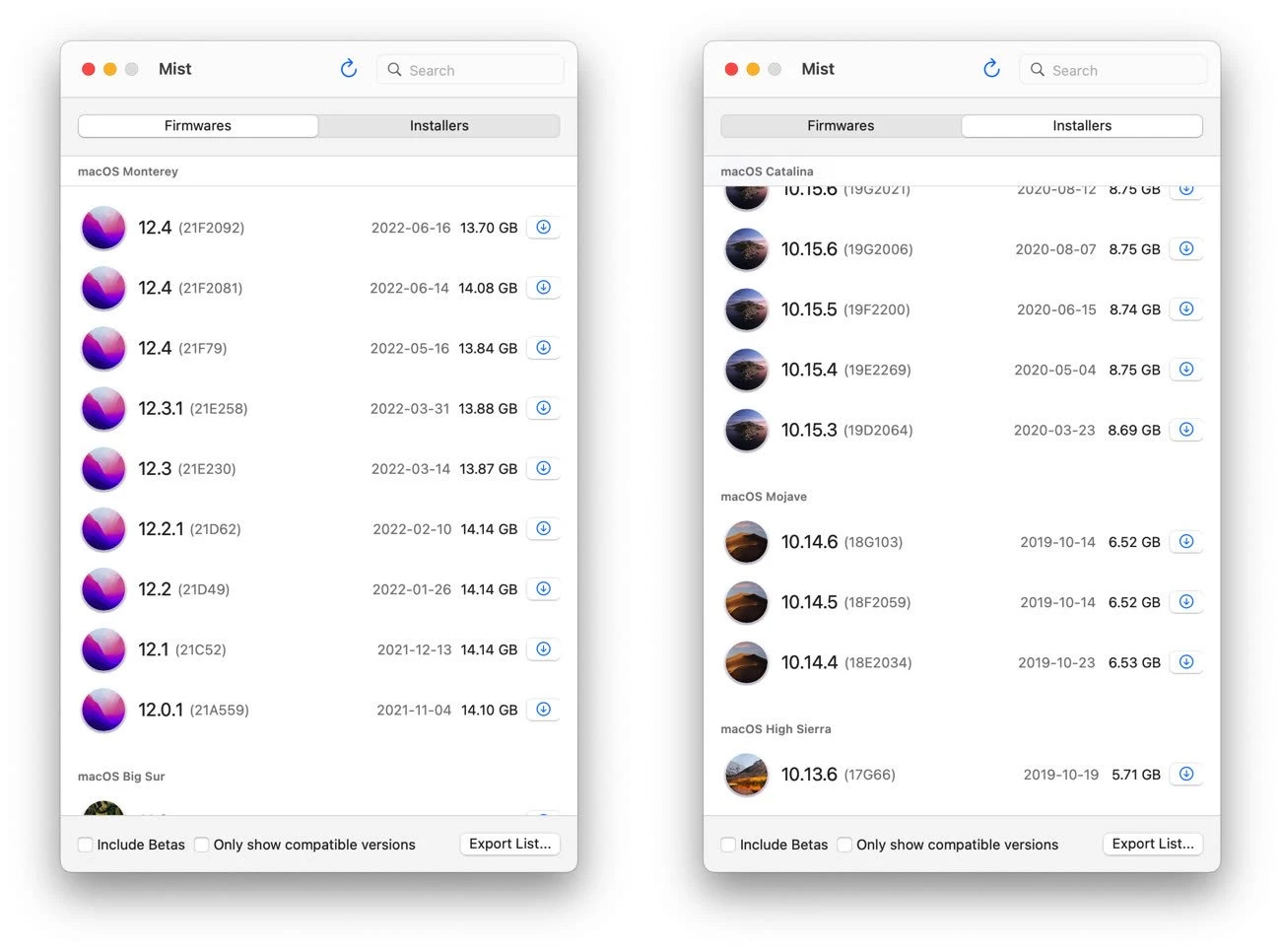 Télécharger un fichier d’installation complet de MacOs